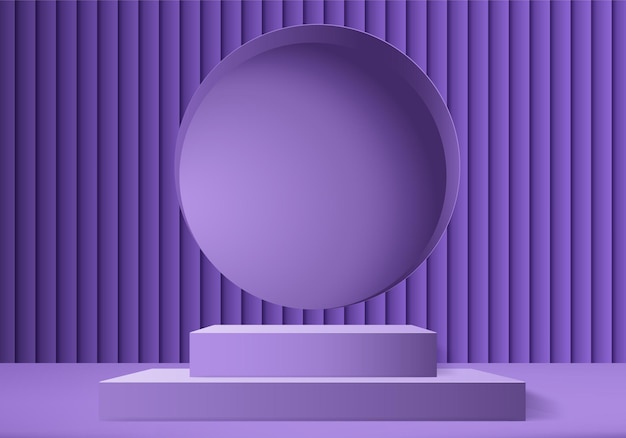3d display product abstract minimal scene with geometric podium platform.