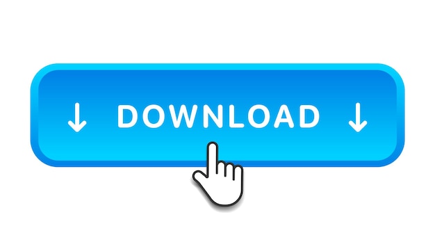3D download button icon Upload icon Down arrow bottom side symbol Click here button Save cl