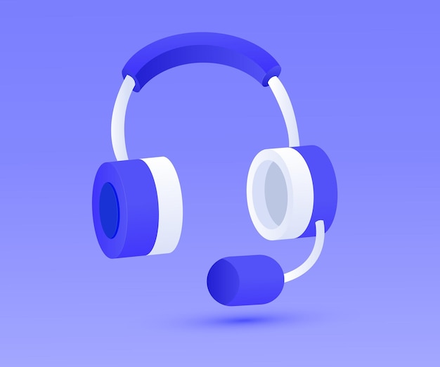 3d icon earphone special new idea vector design