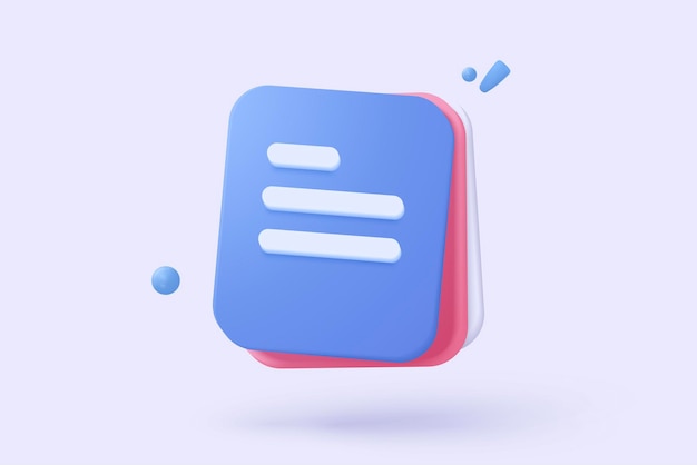 3d icon file task management todo check list assignment and exam paperwork work on organization progress feedback administration survey 3d clipboard tick check icon vector render illustration