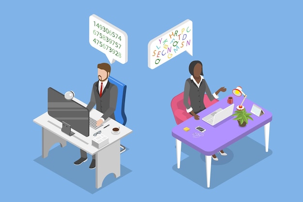 3D Isometric Flat Vector Illustration of Different Approach To Problem Solving