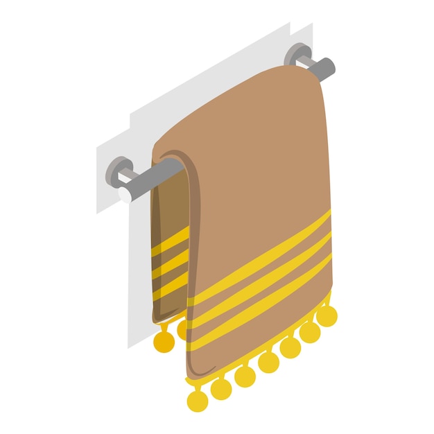 3d isometric flat vector set of towels item 1