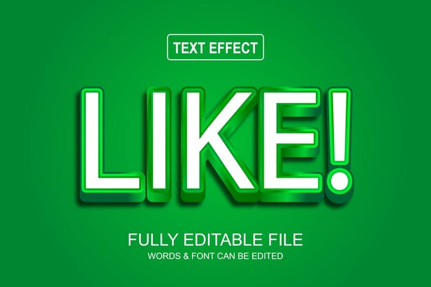 3D Like Editable Font Text effect
