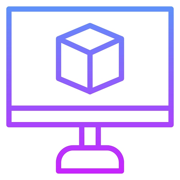 3d Modeling vector icon illustration of Engineering iconset