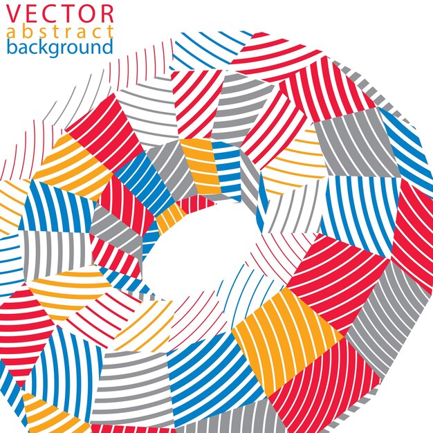 3d modern stylish abstract stripy background, origami facet vector object constructed from different geometric parts.