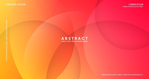 3D orange geometric abstract background overlap layer on bright space with circle effect decoration