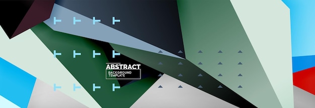 3d polygonal shape geometric background triangular modern abstract composition