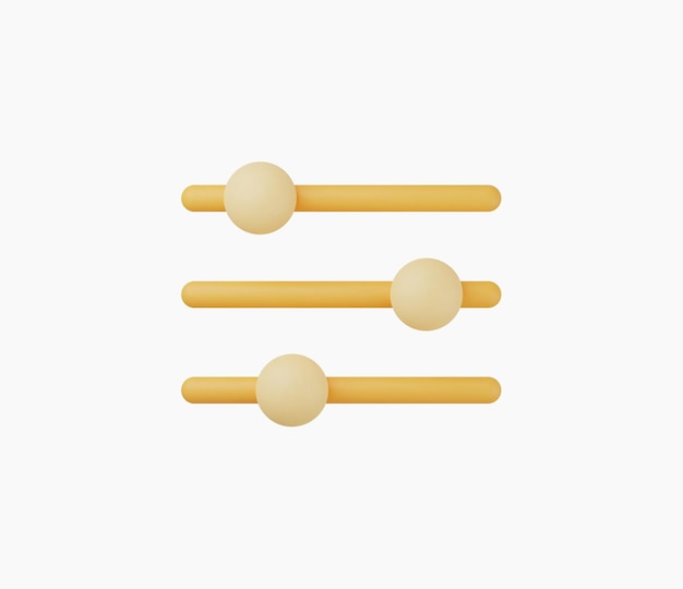 3d Realistic Filter Icon vector illustration
