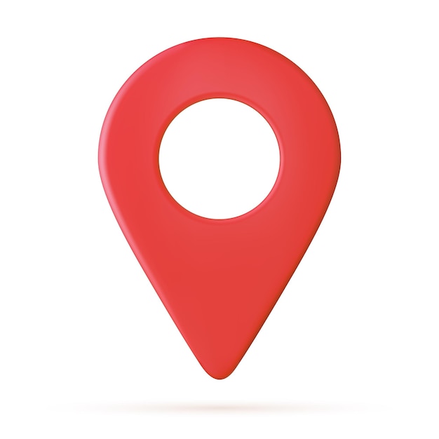 3D Realistic Location map pin gps pointer markers