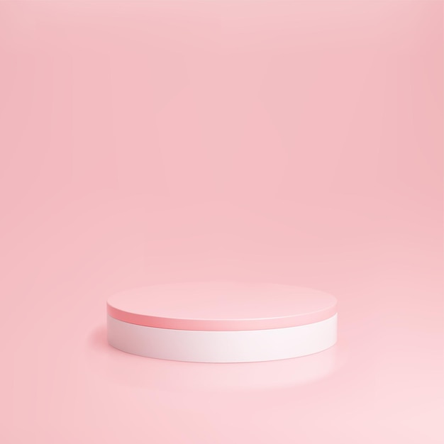3D rendered podium for your product showcase. Vector 3d illustration.