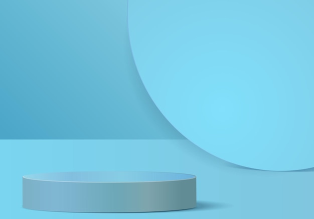 3D-taustatuotteiden esittely, abstrakti sininen sommittelu