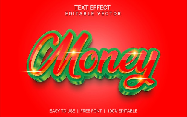 3d text effect eps vector file