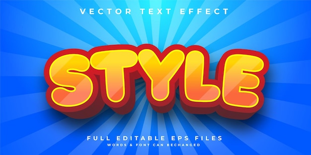 3d text effect orange color with blue background full edit