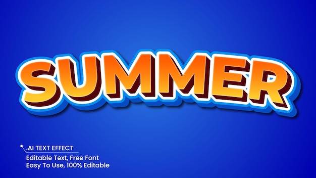 3D text effect vector text effect
