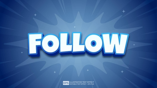3d text follow editable text effect font