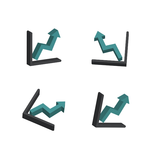 3d traffic bar analytics realistic vector green concept