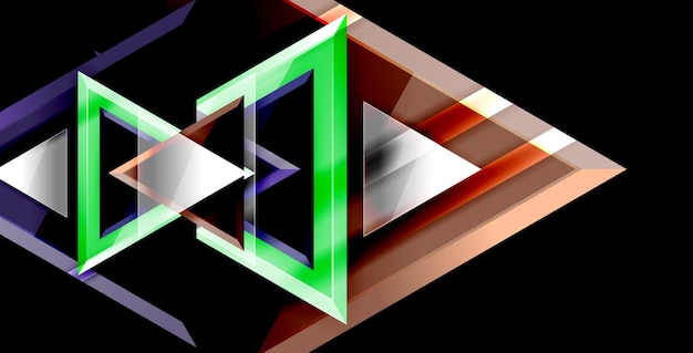 3d triangular vector minimal abstract background design abstract poster geometric design