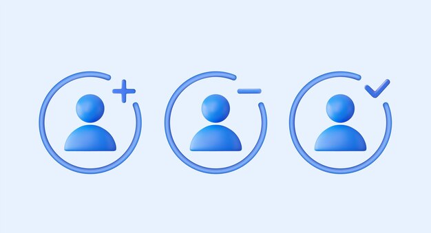 3d User icon