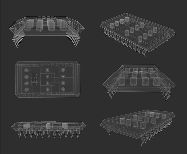 3d vector chip set for computer