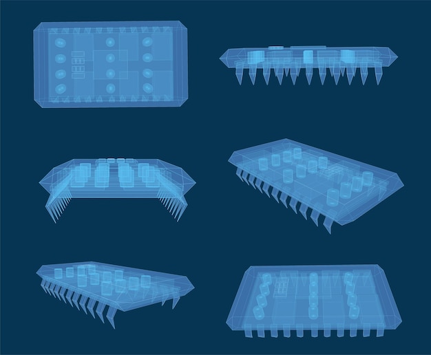 3d vector chip set for computer