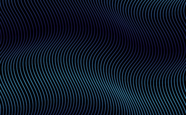 3D Vector wave lines pattern curve flowing dynamic blue green gradient light abstract background