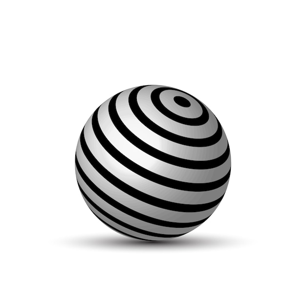 3d white abstract background with balls and black lines