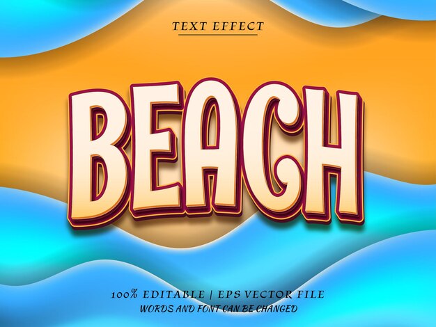 3de editbale text effect premium vector