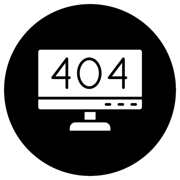 404 Error Vector Icon Design Illustration