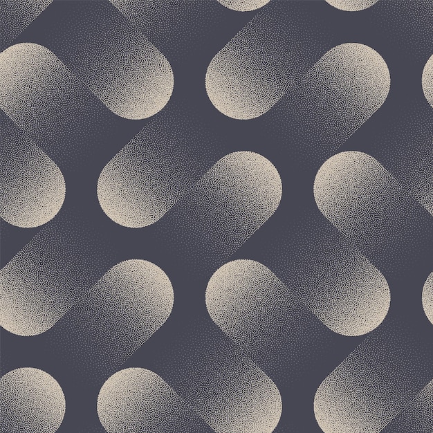 50s 60s 70s Psychedelic Seamless Pattern Vector Retro Style Abstract Background