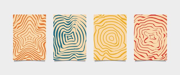 60s or 70s style poster illustration perfect for wall decor