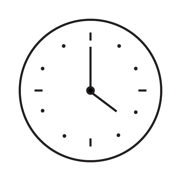 A Beautiful Clock Illustration