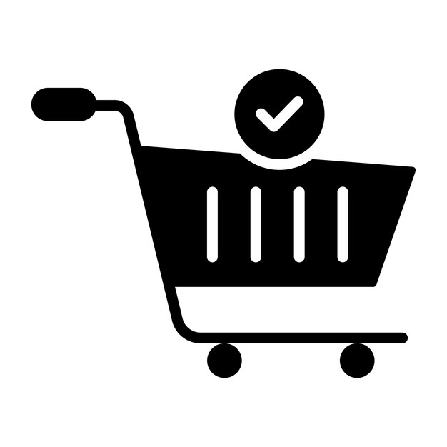 A beautiful design icon of shopping cart