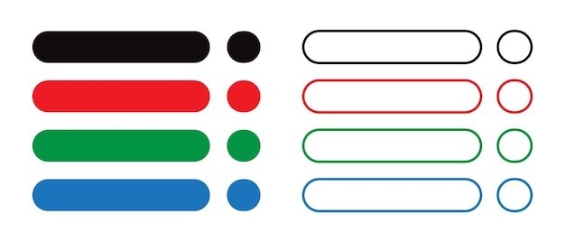 a black and red colored design with a red and blue design