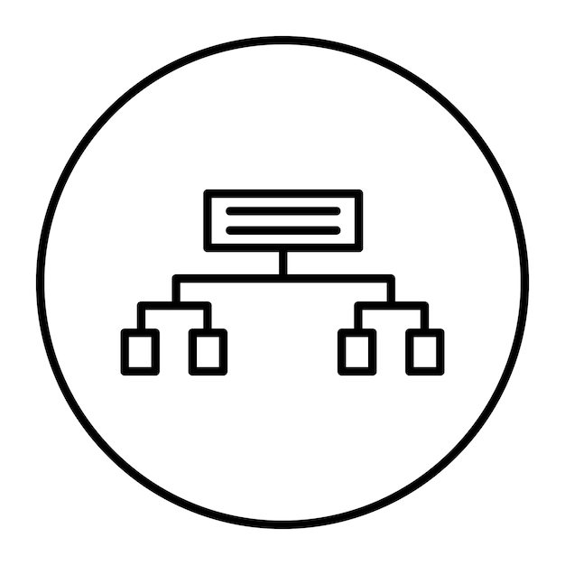 a black and white circle with a line that saysthe word  on it