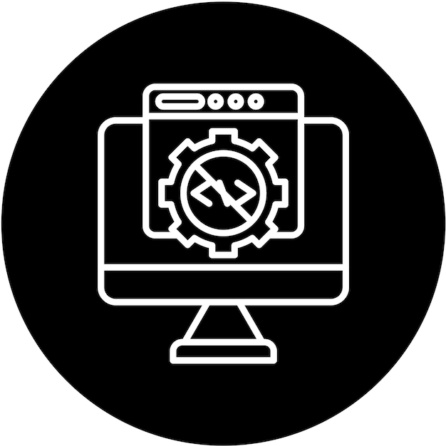 a black and white computer monitor with a screw on the screen