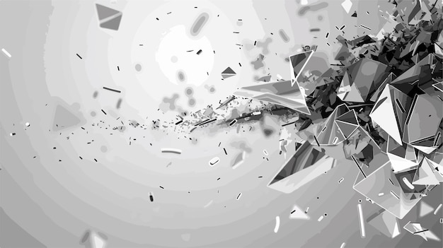 a black and white photo of a silver abstract background with a number one that says x