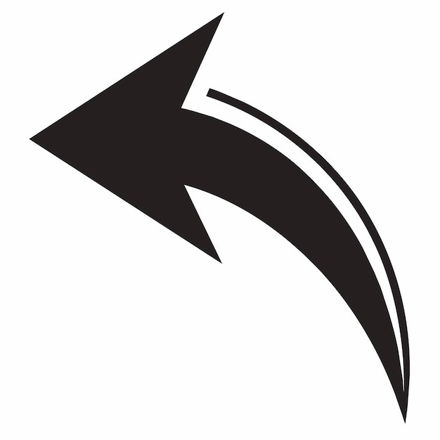 a black arrow pointing to the right with the right pointing up