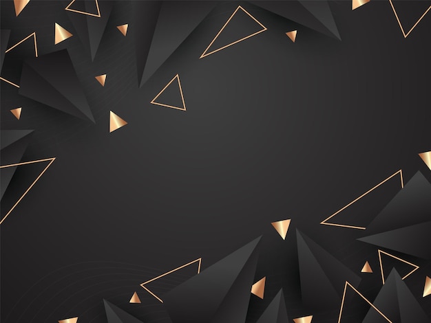 a black background with a gold triangle and the words the one on it