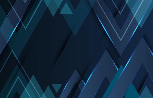 a blue and black abstract image of a geometric pattern