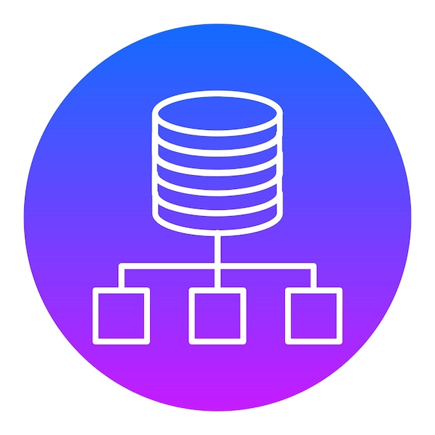 a blue and pink circle with a blue background with a stack of numbers