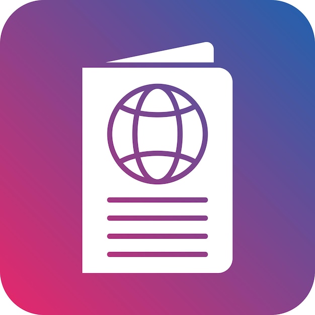 a blue and pink folder with a blue and pink logo