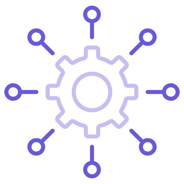 a blue and white background with the gears and the word gears