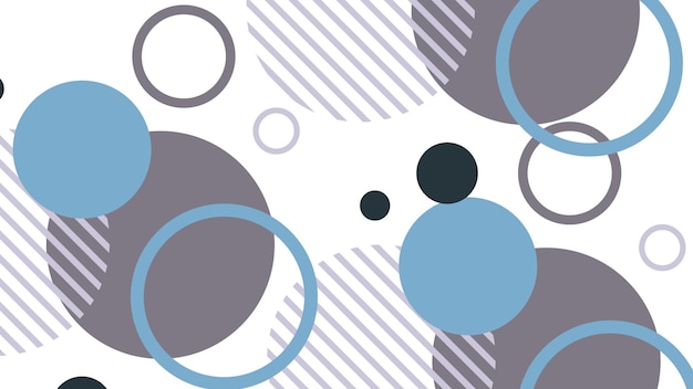 a blue and white pattern with circles and circles