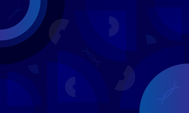 a blue background with fish swimming in the water