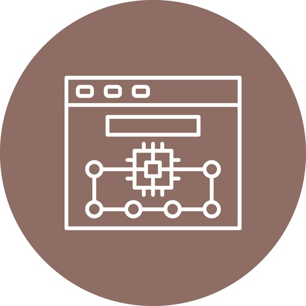 a brown and white logo with a white background