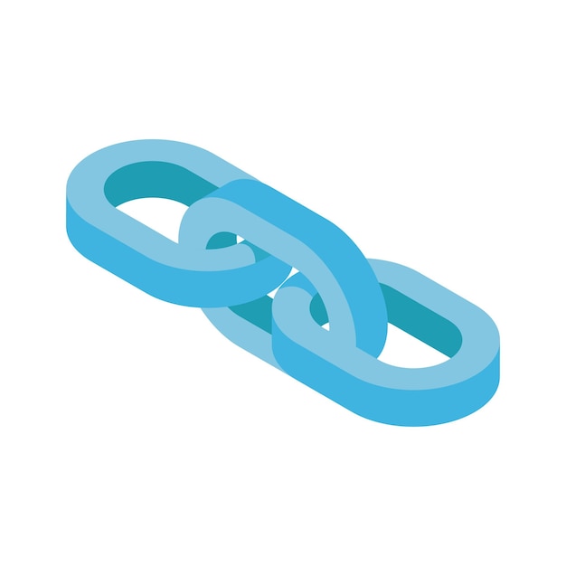 A chain link symbolizing connectivity and networks