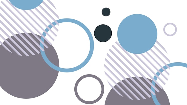a circle with a blue and white background