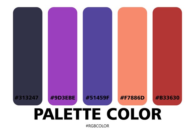 a collection of accurately color palettes with codes, perfect for use by illustrators