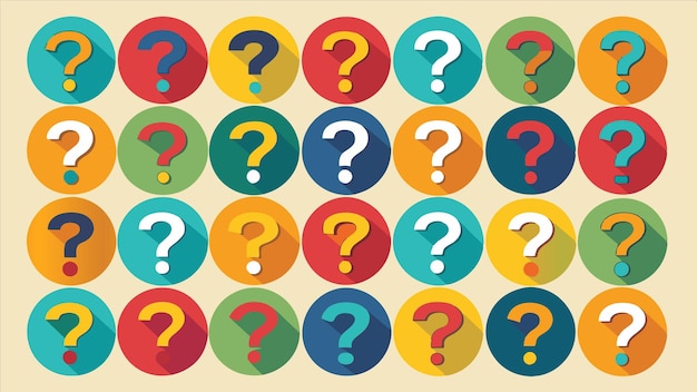 a collection of circles with a red and blue background
