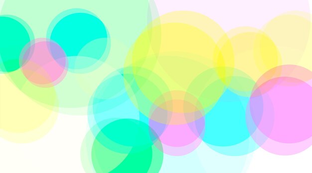 A Collection of Colorful Abstract Bubbles Overlapping Beautifully in a Playful Composition
